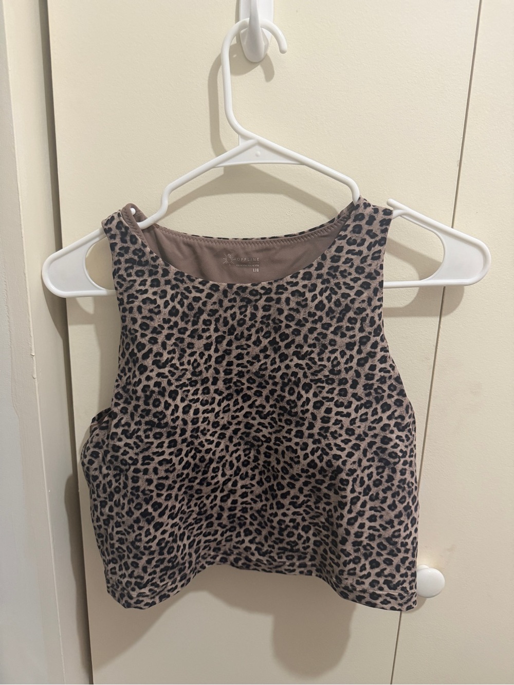Aerie leopard print sports bra